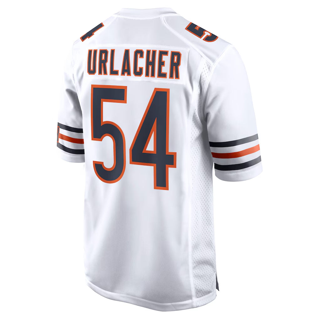 Rebec C.Bears #54 Brian Urlacher Player White Home Game Stitched Jerseys