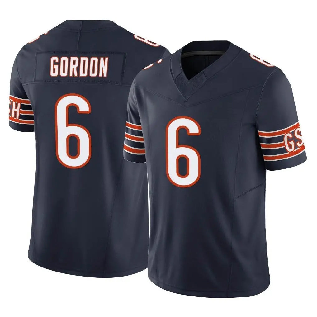Rebec C.Bears #6 Kyler Gordon Player Navy Vapor F.U.S.E. Limited Home Game Stitched Jerseys