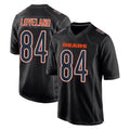 Rebec C.Bears #84 Colston Loveland Player Carbon Black Fashion Game Stitched Jerseys