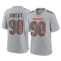 Rebec C.Bears #98 Montez Sweat Player Gray Atmosphere Fashion Game Stitched Jerseys