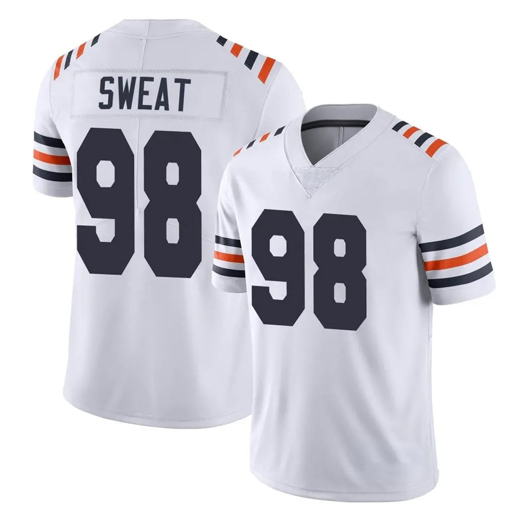 Rebec C.Bears #98 Montez Sweat Player White Classic Vapor Limited Home Game Stitched Jerseys