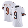 C.Bears #9 Jim McMahon Player White Rebec Vapor Untouchable Limited Home Game Stitched Jerseys