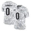 Rebec C.Bengals #0 DJ Turner II Player Arctic Camo Salute to Service Limited Stitched Jerseys