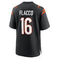 Rebec C.Bengals #16 Joe Flacco Player Black Home Game Stitched Jerseys
