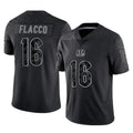 Rebec C.Bengals #16 Joe Flacco Player Black Reflective Limited Game Stitched Jerseys