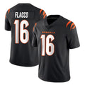 Rebec C.Bengals #16 Joe Flacco Player Black Vapor Untouchable Limited Home Game Stitched Jerseys