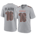 Rebec C.Bengals #16 Joe Flacco Player Gray Atmosphere Fashion Game Stitched Jerseys