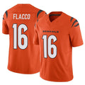 Rebec C.Bengals #16 Joe Flacco Player Orange Vapor F.U.S.E. Limited Home Game Stitched Jerseys