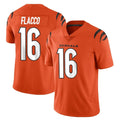 Rebec C.Bengals #16 Joe Flacco Player Orange Vapor Untouchable Limited Home Game Stitched Jerseys