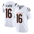 Rebec C.Bengals #16 Joe Flacco Player White Vapor F.U.S.E. Limited Home Game Stitched Jerseys