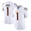 Rebec C.Bengals #1 Ja'Marr Chase Player White Vapor Untouchable Limited Home Game Stitched Jerseys