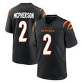Rebec C.Bengals #2 Evan McPherson Player Black Home Game Stitched Jerseys