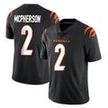 Rebec C.Bengals #2 Evan McPherson Player Black Vapor Untouchable Limited Home Game Stitched Jerseys