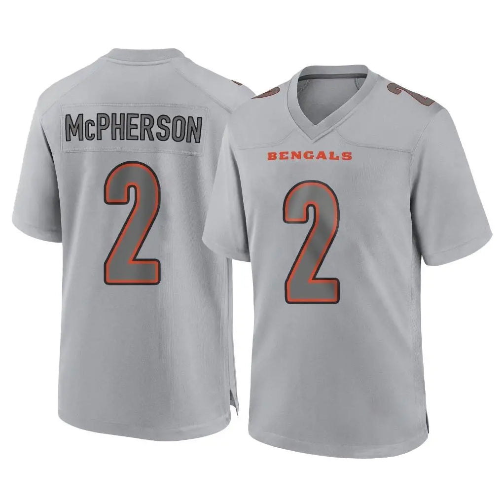 Rebec C.Bengals #2 Evan McPherson Player Gray Atmosphere Fashion Game Stitched Jerseys