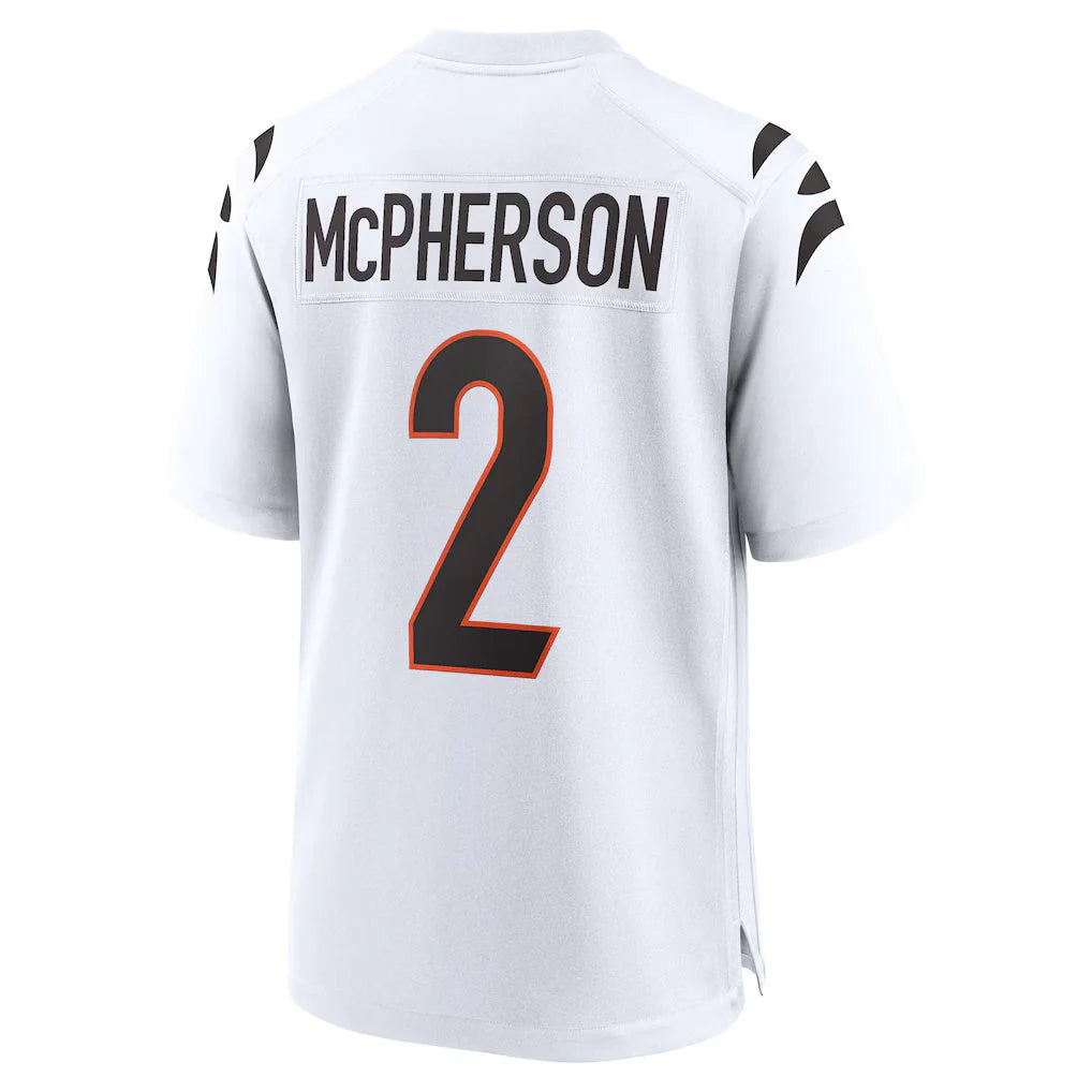 Rebec C.Bengals #2 Evan McPherson Player White Home Game Stitched Jerseys