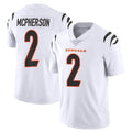 Rebec C.Bengals #2 Evan McPherson Player White Vapor Untouchable Limited Home Game Stitched Jerseys
