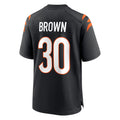 Rebec C.Bengals #30 Chase Brown Player Black Home Game Stitched Jerseys