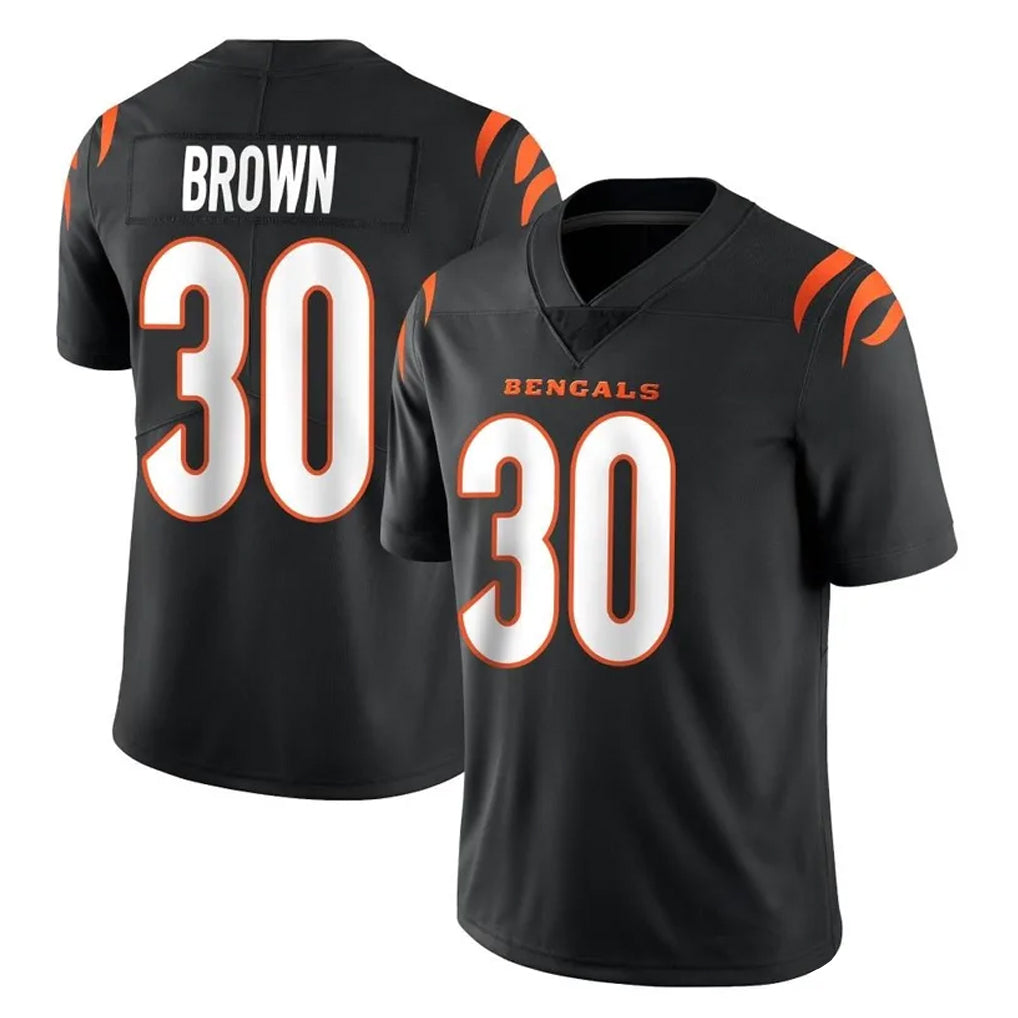 Rebec C.Bengals #30 Chase Brown Player Black Vapor Untouchable Limited Home Game Stitched Jerseys