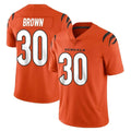 Rebec C.Bengals #30 Chase Brown Player Orange Vapor Untouchable Limited Home Game Stitched Jerseys