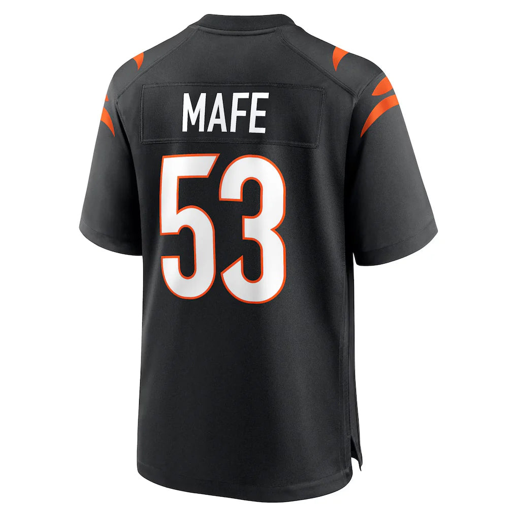 Rebec C.Bengals #53 Boye Mafe Player Black Home Game Stitched Jerseys