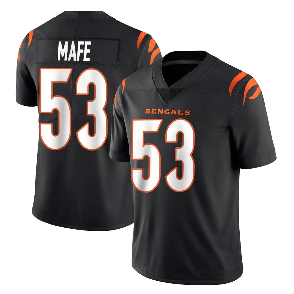 Rebec C.Bengals #53 Boye Mafe Player Black Vapor Untouchable Limited Home Game Stitched Jerseys
