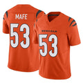 Rebec C.Bengals #53 Boye Mafe Player Orange Vapor F.U.S.E. Limited Home Game Stitched Jerseys
