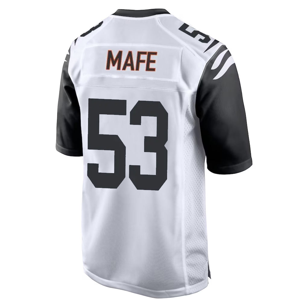 Rebec C.Bengals #53 Boye Mafe Player White Alternate Home Game Stitched Jerseys