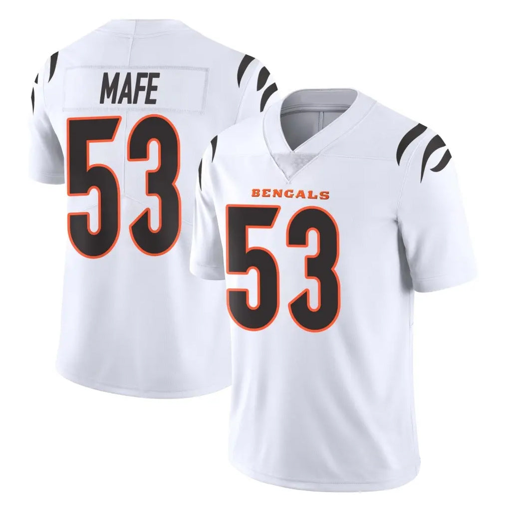 Rebec C.Bengals #53 Boye Mafe Player White Vapor Untouchable Limited Home Game Stitched Jerseys