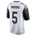 Rebec C.Bengals #5 Tee Higgins Player White Alternate Home Game Stitched Jerseys