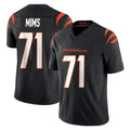 Rebec C.Bengals #71 Amarius Mims Player Black Vapor F.U.S.E. Limited Home Game Stitched Jerseys