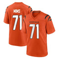 Rebec C.Bengals #71 Amarius Mims Player Orange Home Game Stitched Jerseys