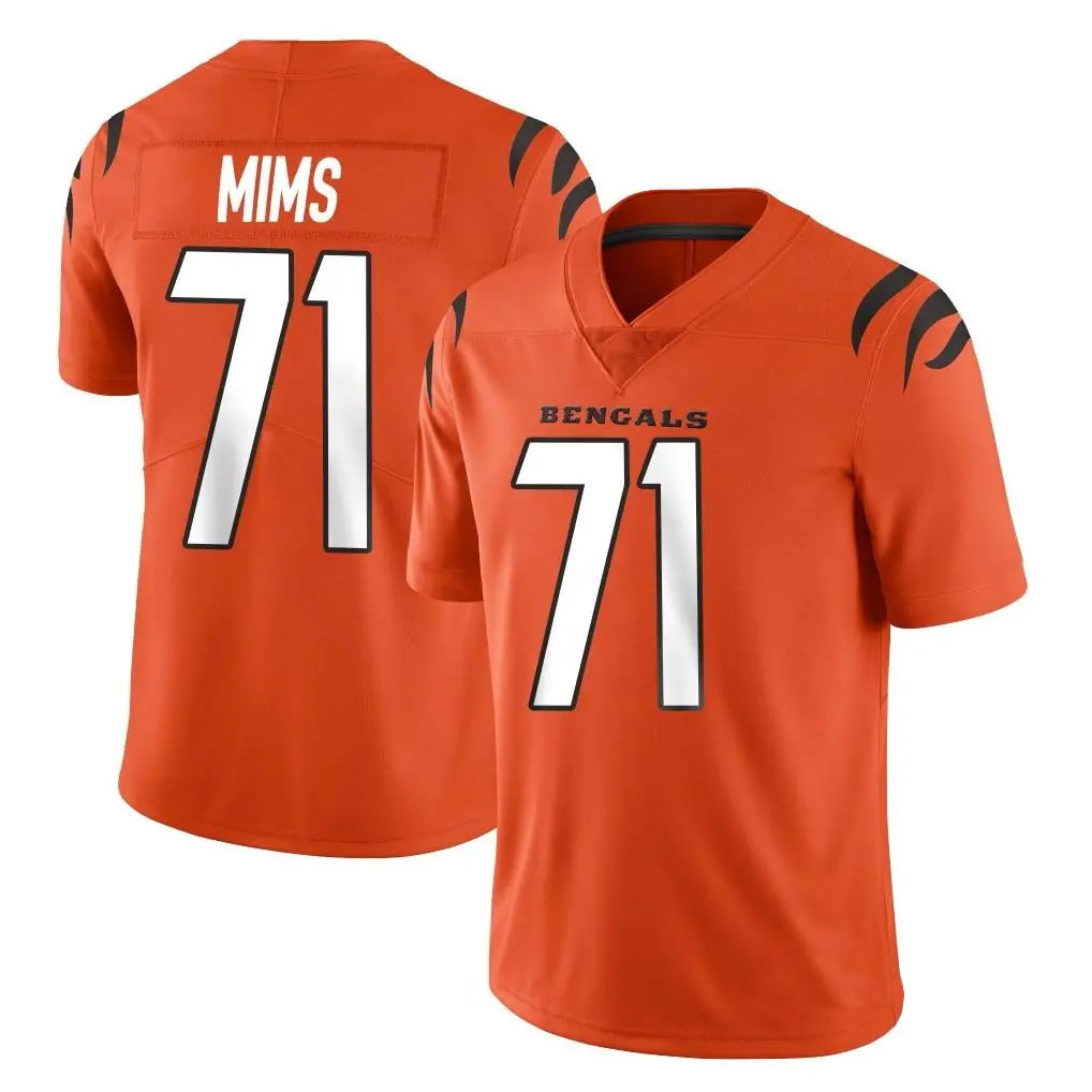 Rebec C.Bengals #71 Amarius Mims Player Orange Vapor Untouchable Limited Home Game Stitched Jerseys