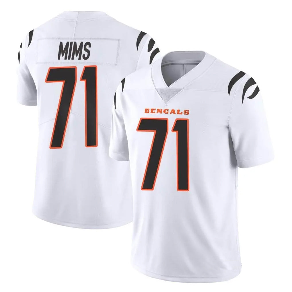 Rebec C.Bengals #71 Amarius Mims Player White Vapor Untouchable Limited Home Game Stitched Jerseys