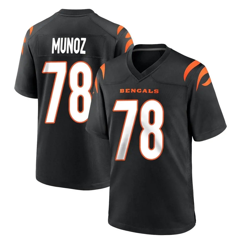 Rebec C.Bengals #78 Anthony Munoz Player Black Home Game Stitched Jerseys