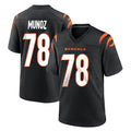 Rebec C.Bengals #78 Anthony Munoz Player Black Home Game Stitched Jerseys