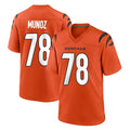 Rebec C.Bengals #78 Anthony Munoz Player Orange Home Game Stitched Jerseys