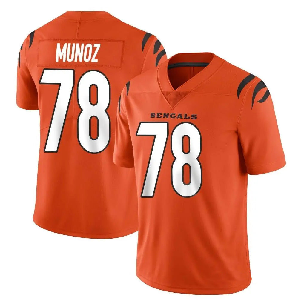 Rebec C.Bengals #78 Anthony Munoz Player Orange Vapor Untouchable Limited Home Game Stitched Jerseys