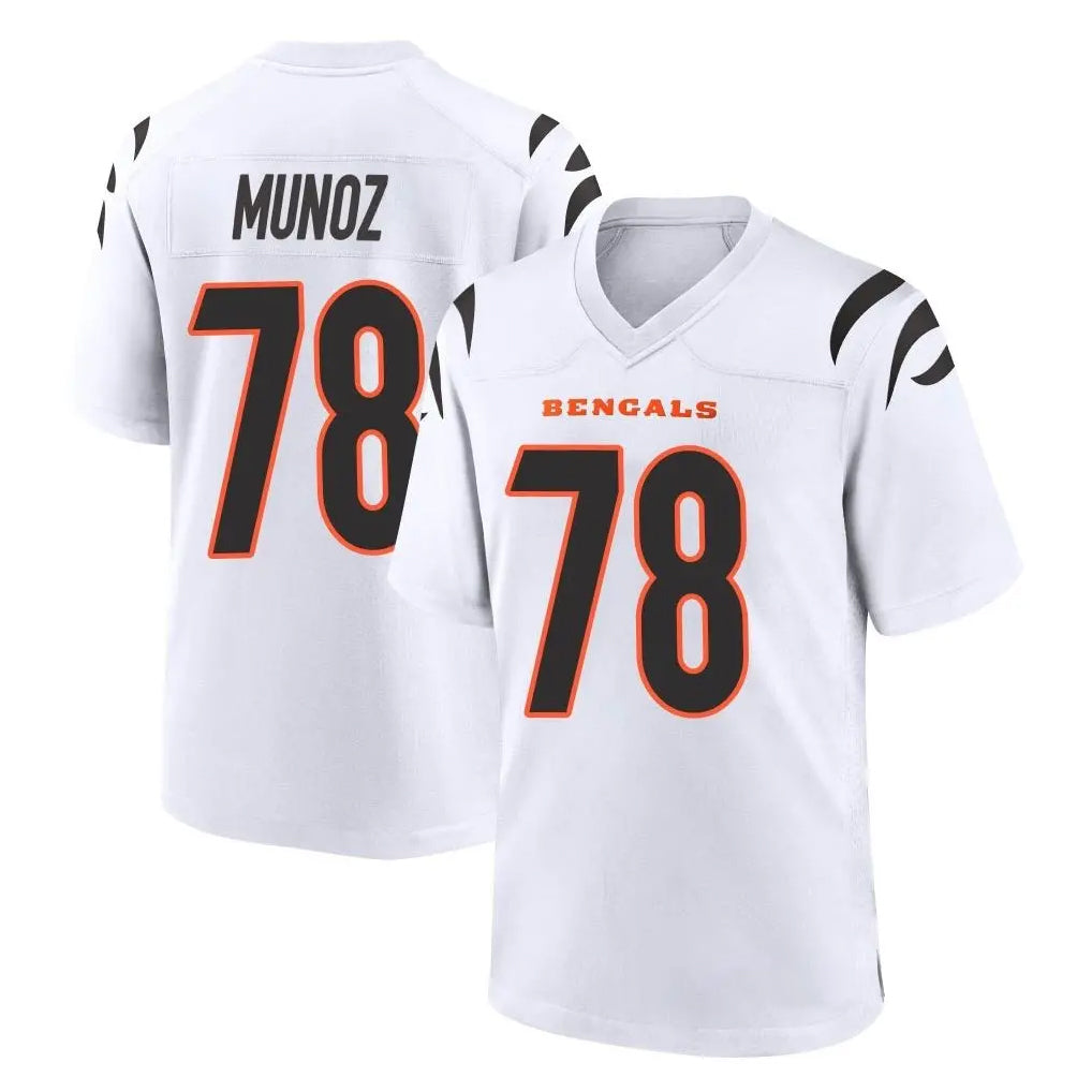 Rebec C.Bengals #78 Anthony Munoz Player White Home Game Stitched Jerseys