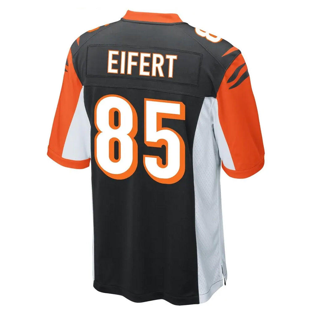 Rebec C.Bengals #85 Chad Johnson Player Black Alternate Home Game Stitched Jerseys