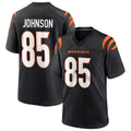 Rebec C.Bengals #85 Chad Johnson Player Black Home Game Stitched Jerseys