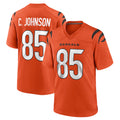 Rebec C.Bengals #85 Chad Johnson Player Orange Home Game Stitched Jerseys