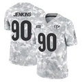Rebec C.Bengals #90 Kris Jenkins Jr Player Arctic Camo Salute to Service Limited Stitched Jerseys
