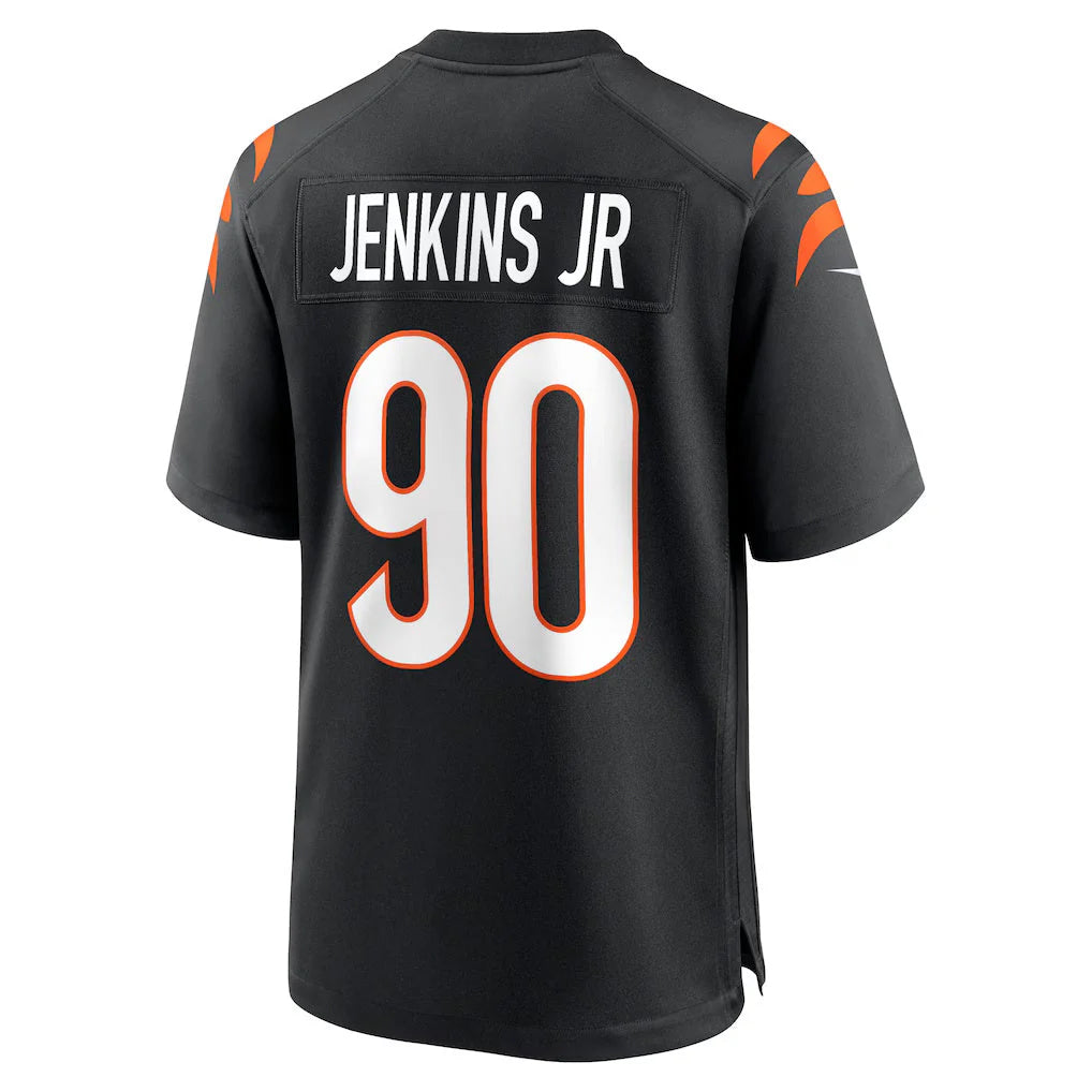 Rebec C.Bengals #90 Kris Jenkins Jr Player Black Home Game Stitched Jerseys