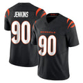 Rebec C.Bengals #90 Kris Jenkins Jr Player Black Vapor F.U.S.E. Limited Home Game Stitched Jerseys