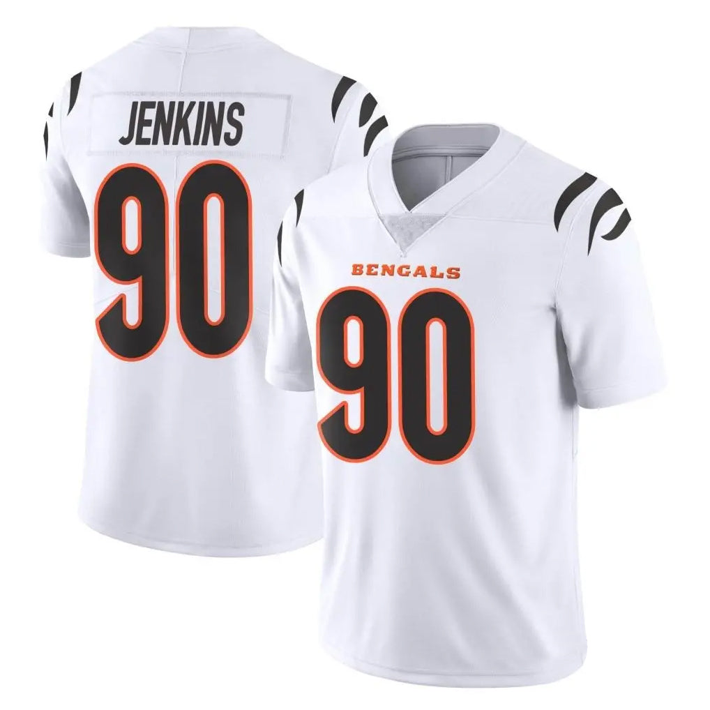 Rebec C.Bengals #90 Kris Jenkins Jr Player White Vapor Untouchable Limited Home Game Stitched Jerseys