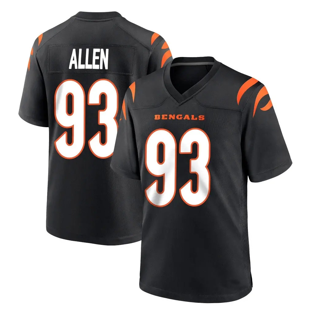 Rebec C.Bengals #93 Jonathan Allen Player Black Home Game Stitched Jerseys