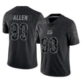 Rebec C.Bengals #93 Jonathan Allen Player Black Reflective Limited Game Stitched Jerseys