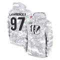 Rebec C.Bengals #97 Dexter Lawrence II Player Arctic Camo Salute to Service Pullover Hoodie Limited Stitched Jerseys