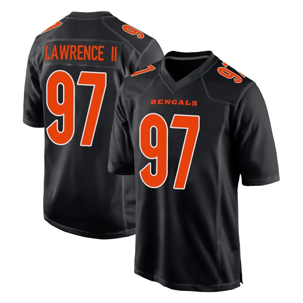 Rebec C.Bengals #97 Dexter Lawrence II Player Black Fashion Game Stitched Jerseys
