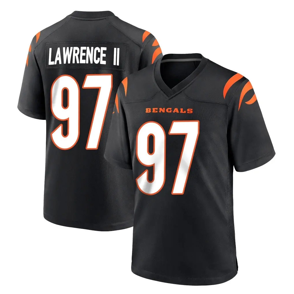 Rebec C.Bengals #97 Dexter Lawrence II Player Black Home Game Stitched Jerseys